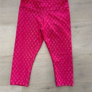 Zumba Fitness Pink Cropped Capri Leggings